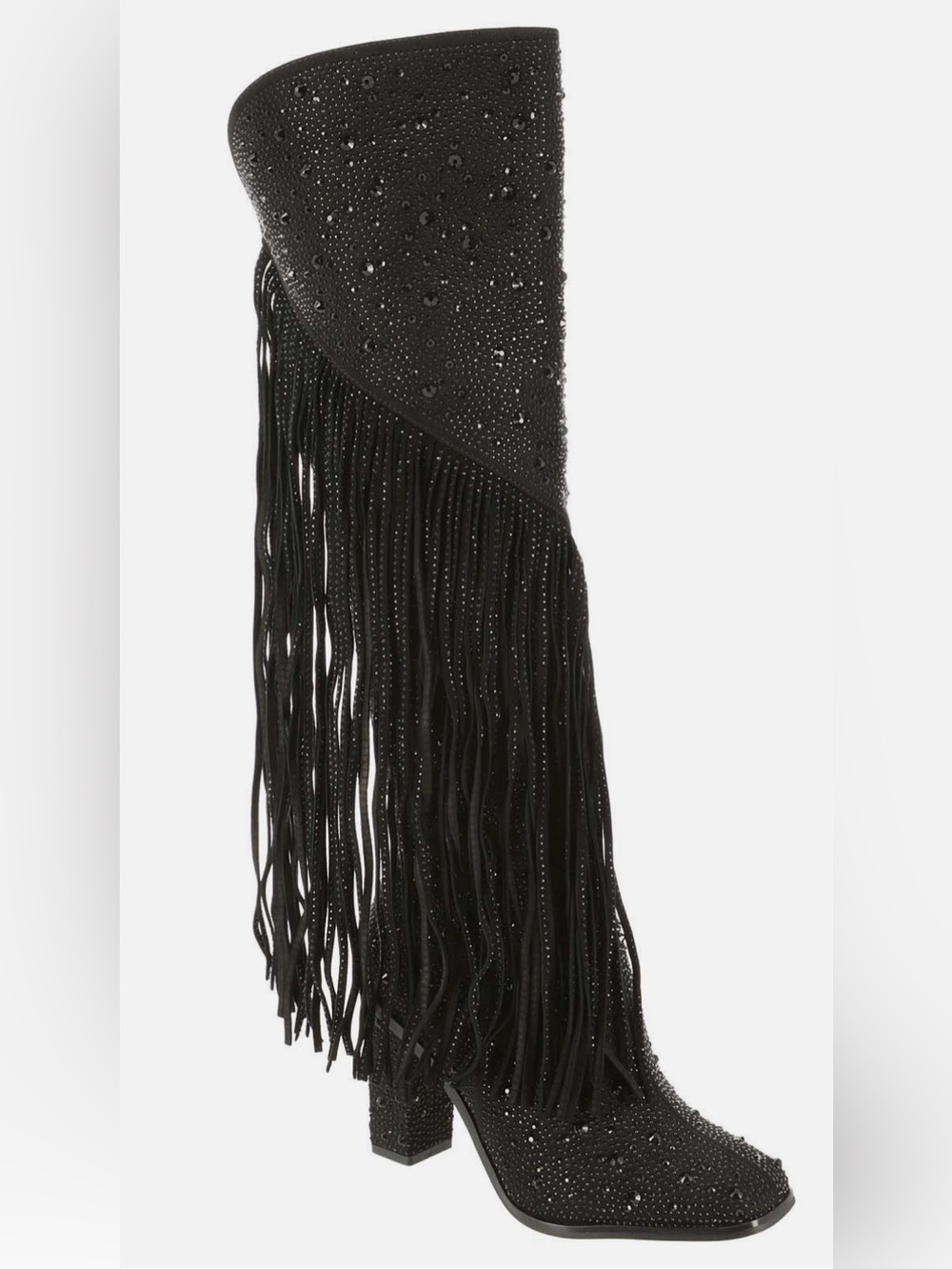 🆕 Jessica Simpson | Asire 2 Fringe Knee Boots - Western Style